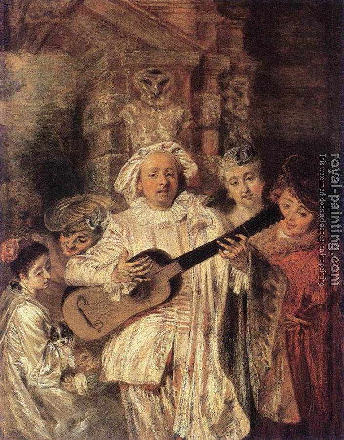 Jean-Antoine Watteau : Gilles and his Family